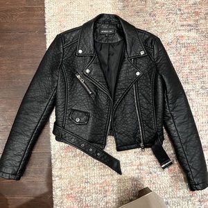 Members Only cropped leather jacket